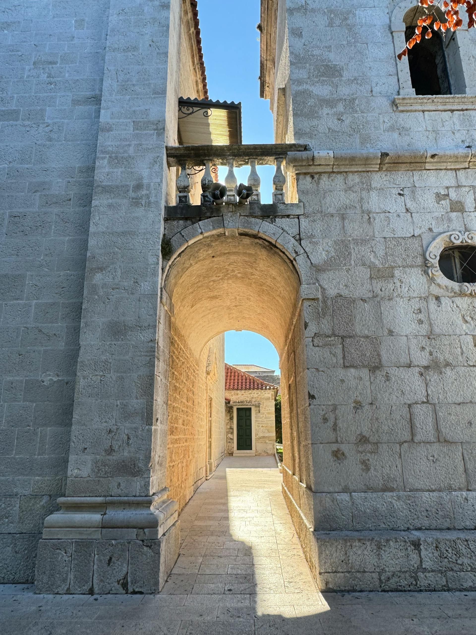 Traditional Dalmatian stone house on the coast